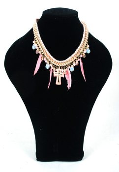 Luksus Ibiza-stil Halskjede Rosa (1 stk.)