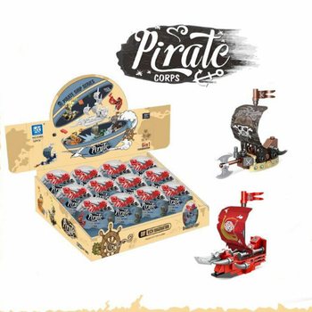 Pirat Skip Byggeklosser i Overraskelsesball - Display (12 stk.)