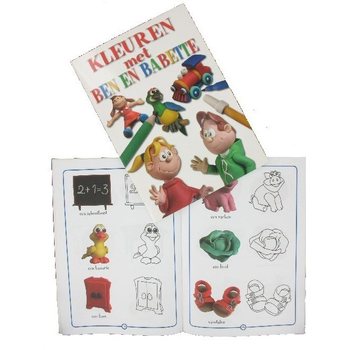 Fargeleggingsbok «Fargelegg med Ben og Babette» (18 stk.)