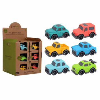JOUECO - BIO-PLASTBILER I DISPLAY (18 stk)