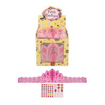 Justerbare Prinsessekroner i Kartong i Display (84 stk.)