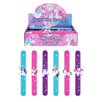 Enhjørning Slap-armbånd / Unicorn Snap (24 stk)