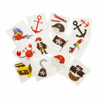 Fun Tattoos - Pirat (48 pakker)