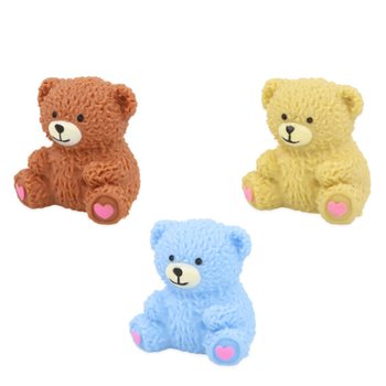 SQUUZY BJ&Oslash;RN SQUISHY - ASSORTERTE FARGER - I DISPLAY (12 stk)