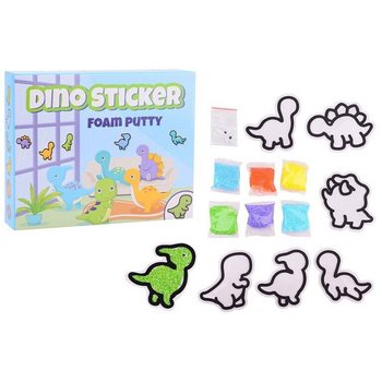 Dino-klistremerker - Foam Putty Sett - Lag Egne Skumklistremerker (24 stk.)