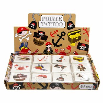 Fun Tattoos - Pirat (48 pakker)