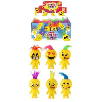 Lysende Squeezy Smiley-dukker i Display (12 stk.)