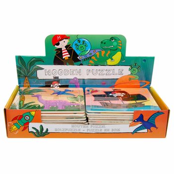 Mix Trepuslespill for Gutter i Display (24 stk.)