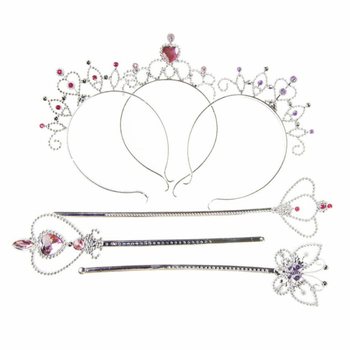 PRINSESSESTAV + TIARA P&Aring; KORT (12 stk.)