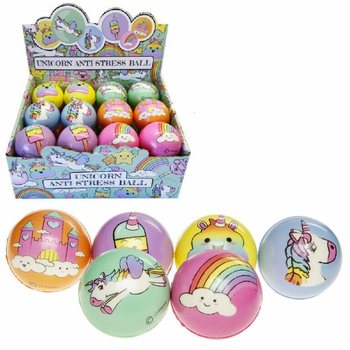 ANTI-STRESSBALL - ENHJØRNING / UNICORN (24 stk.)
