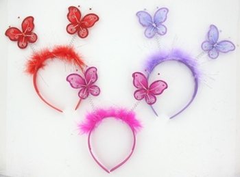 DIADEM MED SOMMERFUGLER (12 stk.)
