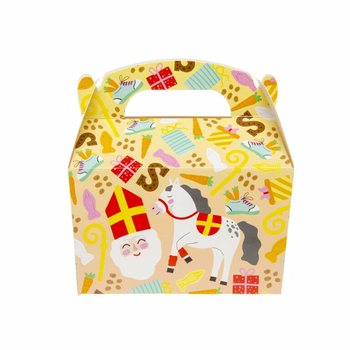 Sinterklaas godteribokser 12x12,5x6 cm (12 stk.)