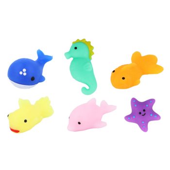 Squishy Sj&oslash;dyr til Fiskedam - I Display (96 stk.)