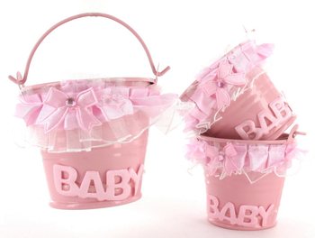 DEKORASJONSBØTTE - BABYROSA (12 stk.)