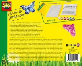 SES Creative St&oslash;p og Mal - Sommerfugler (1 stk.)