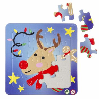 Julepuslespill 14x14 cm (50 stk.)