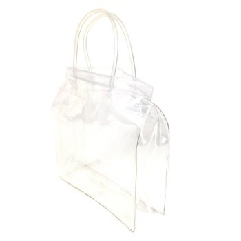 Luksus Transparent Klossbunnpose med Solid H&aring;ndtak 18,5x18cm (25 stk)