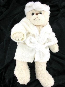 Bamse med badekåpe