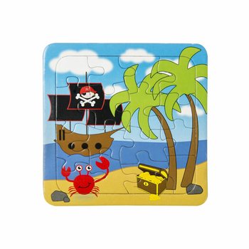 Miks Piratpuslespill - 14 x 14 cm (50 Stk.)