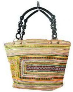 Art.nr: 97737 - B-FAIR Beads Veske Sort/Regnbue (1 stk)