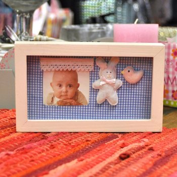 3D fotoramme i tre for barnerom - Modell 3 (6 stk.)