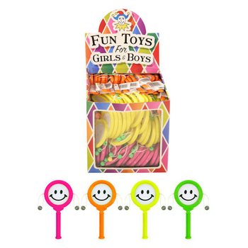 ROTERENDE SMILEY-TROMME I DISPLAY (72 stk.)