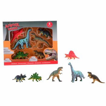 ANIMAL WORLD - Dinosaur Lekesett (6 Figurer)