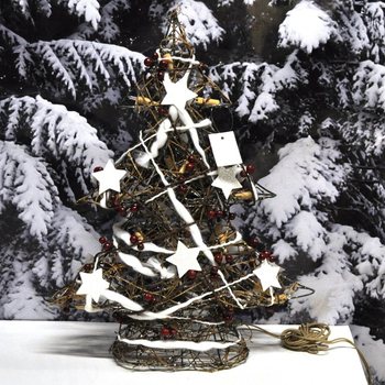 Stort Lysende Dekorasjonsjuletre 50 cm (1 stk.)