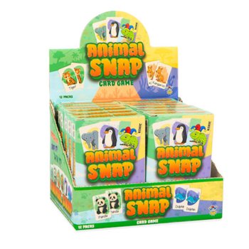 ANIMAL SNAP KORTSPILL - DYREKORTSPILL MED 36 KORT - I DISPLAY (12 STK)