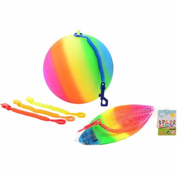 REGNBUEBALL MED SNOR / BUNGEEBALL &Oslash;23 Cm (36 stk.)