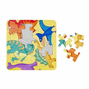 Mix Dinosaur-puslespill - 14x14 cm (50 stk.)