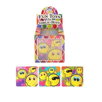 SMILEY-PUSLESPILL – 13 x 12 cm – I DISPLAY (108 stk)