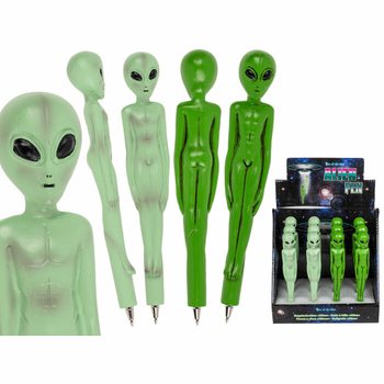 Alien 3D Kulepenn i Display (12 stk.) - SUPERBILLIG