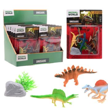 ANIMAL WORLD - Dinosaur Lekesett 8 deler - I Display (12 stk.)