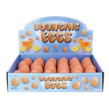 Egg-formede Sprettballer i Display (24 stk.)