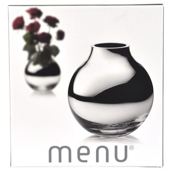 MENU Rund Vase S&oslash;lv | Luksuri&oslash;s Kulevase B2B