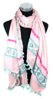 Luksus Ibiza-look Skjerf Rosa (1 stk)