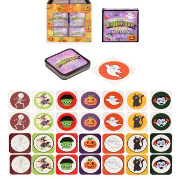 SM&Aring; MEMORYSPILL - MODELL: HALLOWEEN - I DISPLAY (64 stk.)