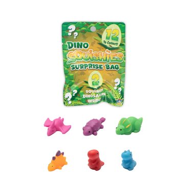 BLINDBAG / SURPRISE BAG - SQUISHY DINOSAURER (24 stk.)