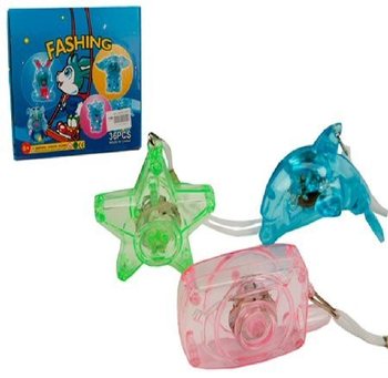 ASSORTERTE LYSENDE FIGURER PÅ SNOR (24 stk.)