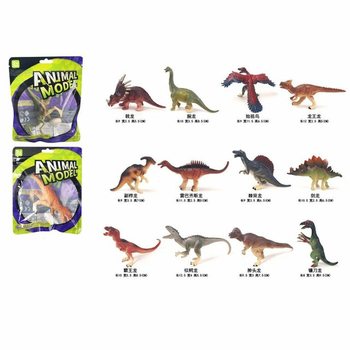 MIX DINOSAUR LEKEFIGURER - I GAVEPPOSE (12 stk.)