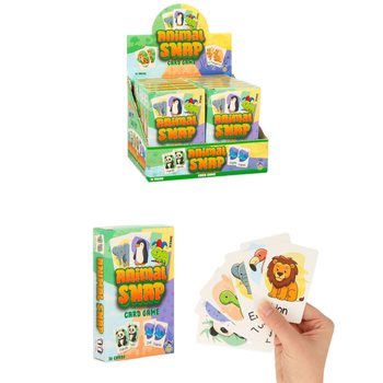 ANIMAL SNAP KORTSPILL - DYREKORTSPILL MED 36 KORT - I DISPLAY (12 STK)