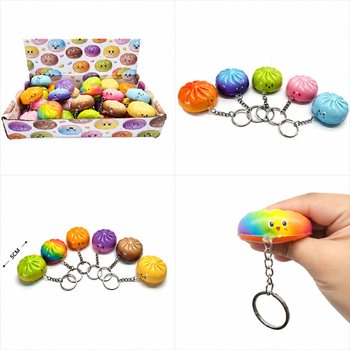 RAGE - SQUISHY DUMPLING N&Oslash;KKELRINGER - MIX FARGER - I DISPLAY (24 stk.)