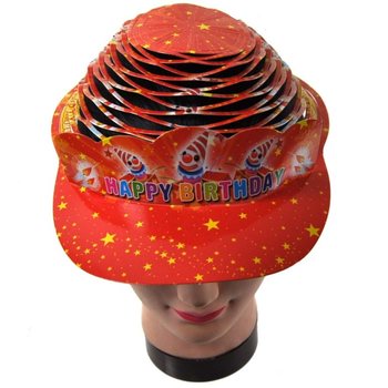 6 BURSDAG SPIRALHATTER I POSE (6 stk.)