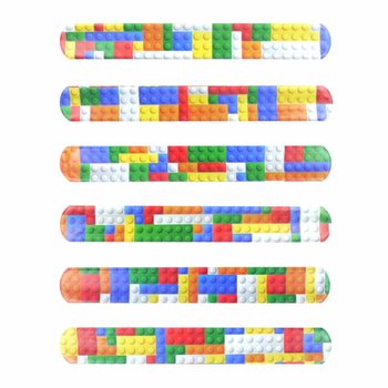 SLAP-ARMBÅND - BRICKS BYGGEKLOSSER (120 stk.)