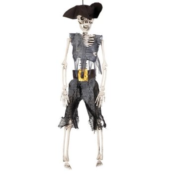 Hengende skjelett: Piratkaptein 40 cm (6 stk.)