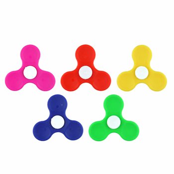 Fidget Spinners i Plast i Display - Miksede Farger (100 stk)