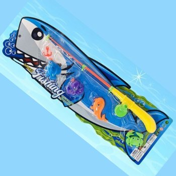 MAGNETISK FISKESPILL P&Aring; KORT - M&aring;l 16x53x3,5 cm (12 stk.)