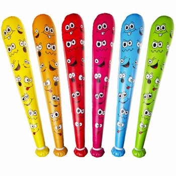 Stor Oppblåsbar Smiley-kølle - 85cm