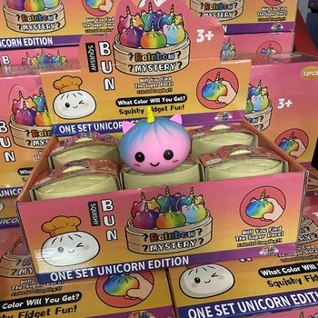RAGE - Squishy Bun Dumplings STORE - UNICORN EDITION (8,5 x 8,5 x 7,5 cm) (12 stk.)